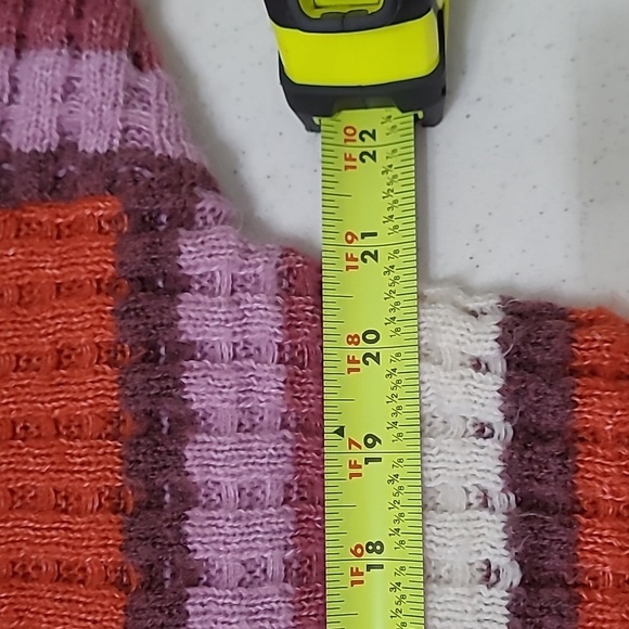 SO Colorful Striped Ribbed Sweater size Large - Picture 5 of 6